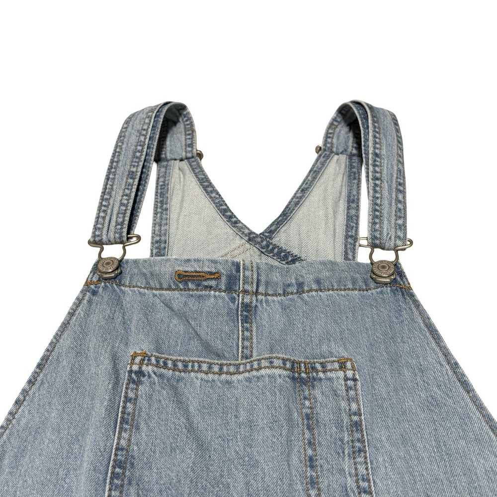 Levi's Women's Workwear Denim Overalls Light Wash 100% Cotton Size Large - Picture 6 of 10